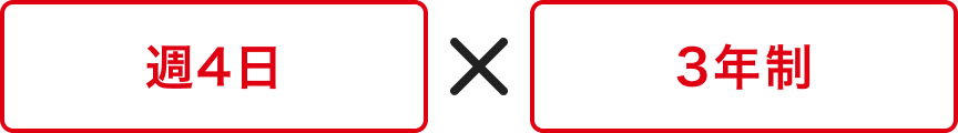 週4日×3年制