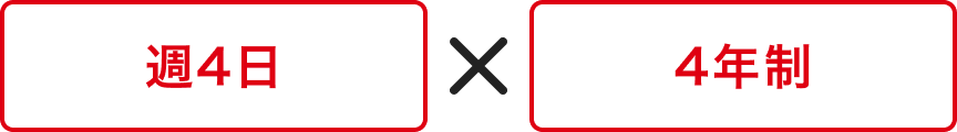 週4日×4年制