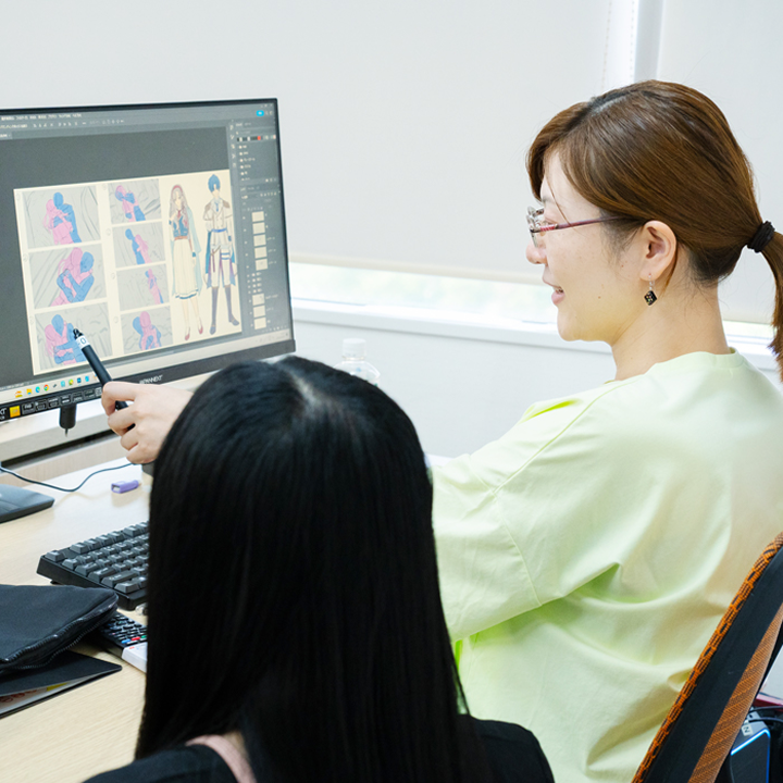 現役クリエイターによる個別指導と面談